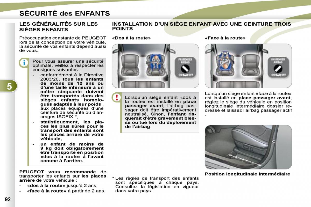 manual Peugeot 4007 manuel du proprietaire / page 91