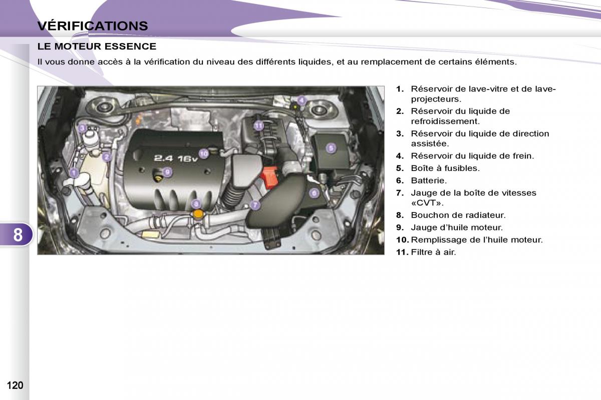 manual Peugeot 4007 manuel du proprietaire / page 118