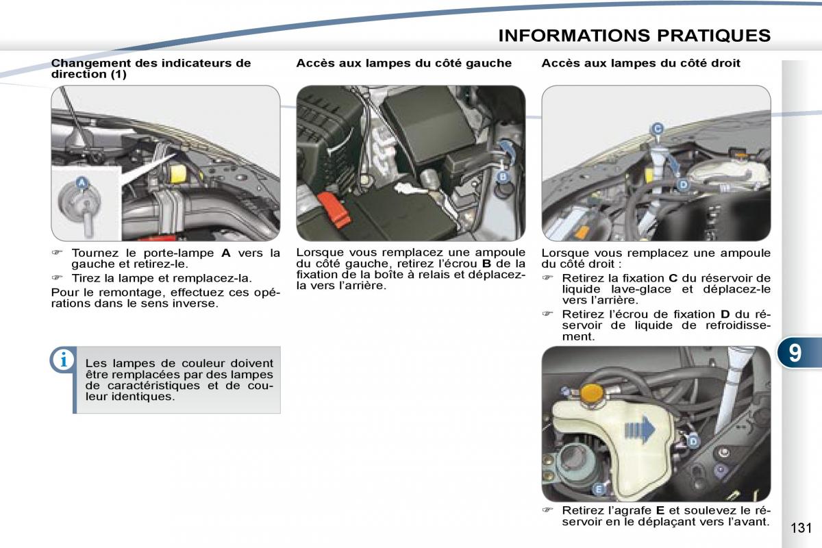 manual Peugeot 4007 manuel du proprietaire / page 130