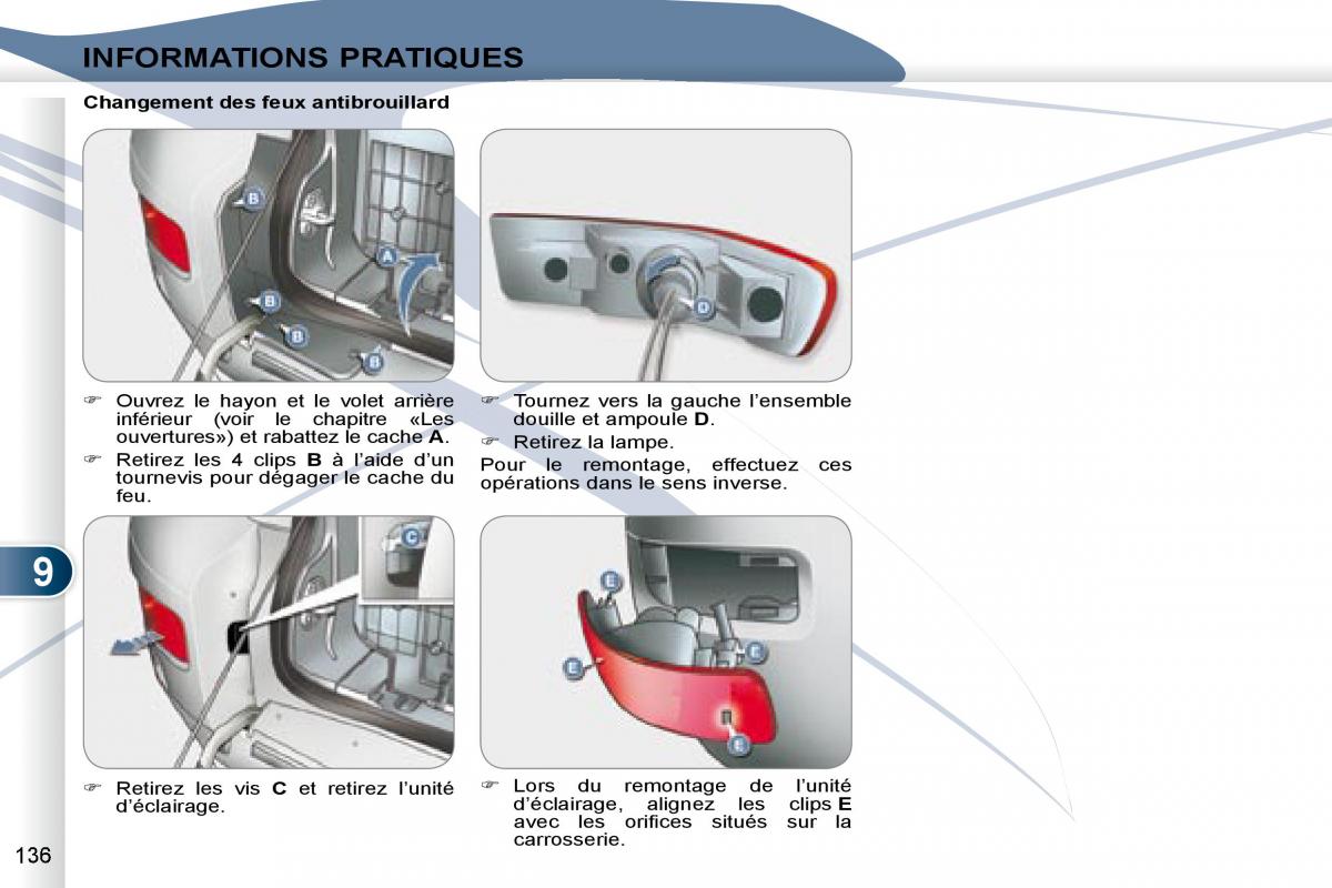 manual Peugeot 4007 manuel du proprietaire / page 135