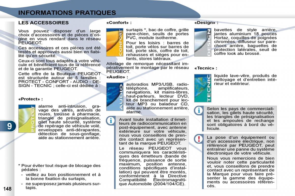 manual Peugeot 4007 manuel du proprietaire / page 147