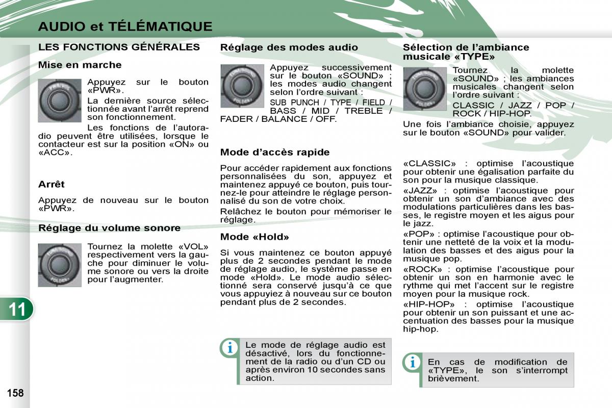 manual Peugeot 4007 manuel du proprietaire / page 156