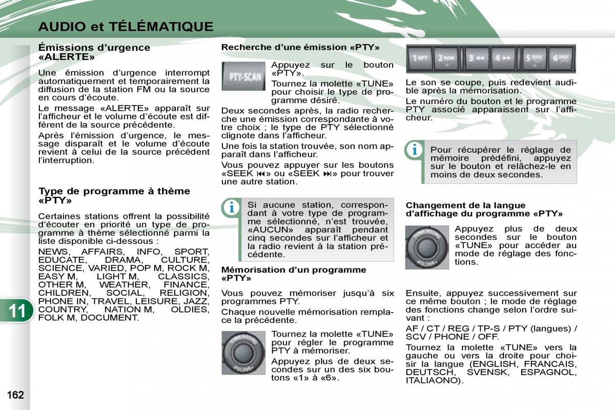 manual Peugeot 4007 manuel du proprietaire / page 160