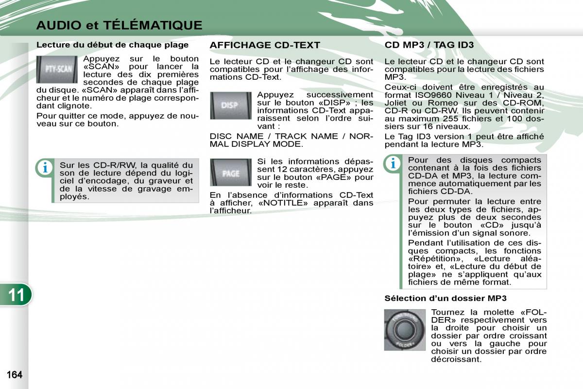 manual Peugeot 4007 manuel du proprietaire / page 163