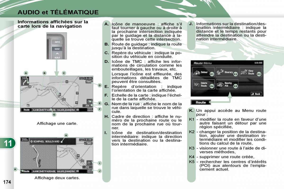 Peugeot 4007 manuel du proprietaire / page 173