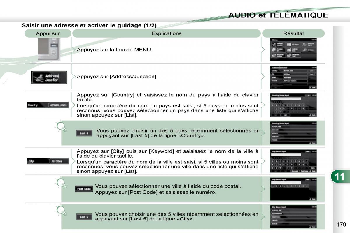 manual Peugeot 4007 manuel du proprietaire / page 178