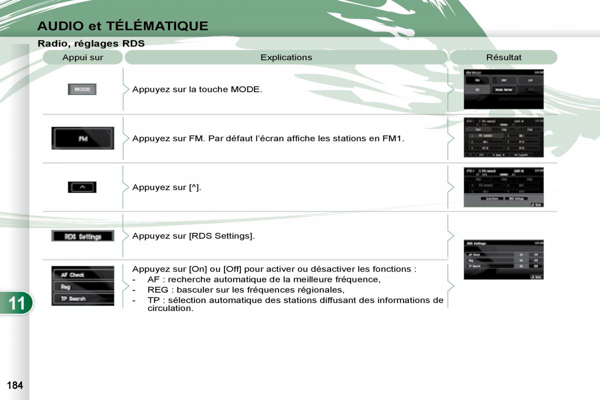 manual Peugeot 4007 manuel du proprietaire / page 183