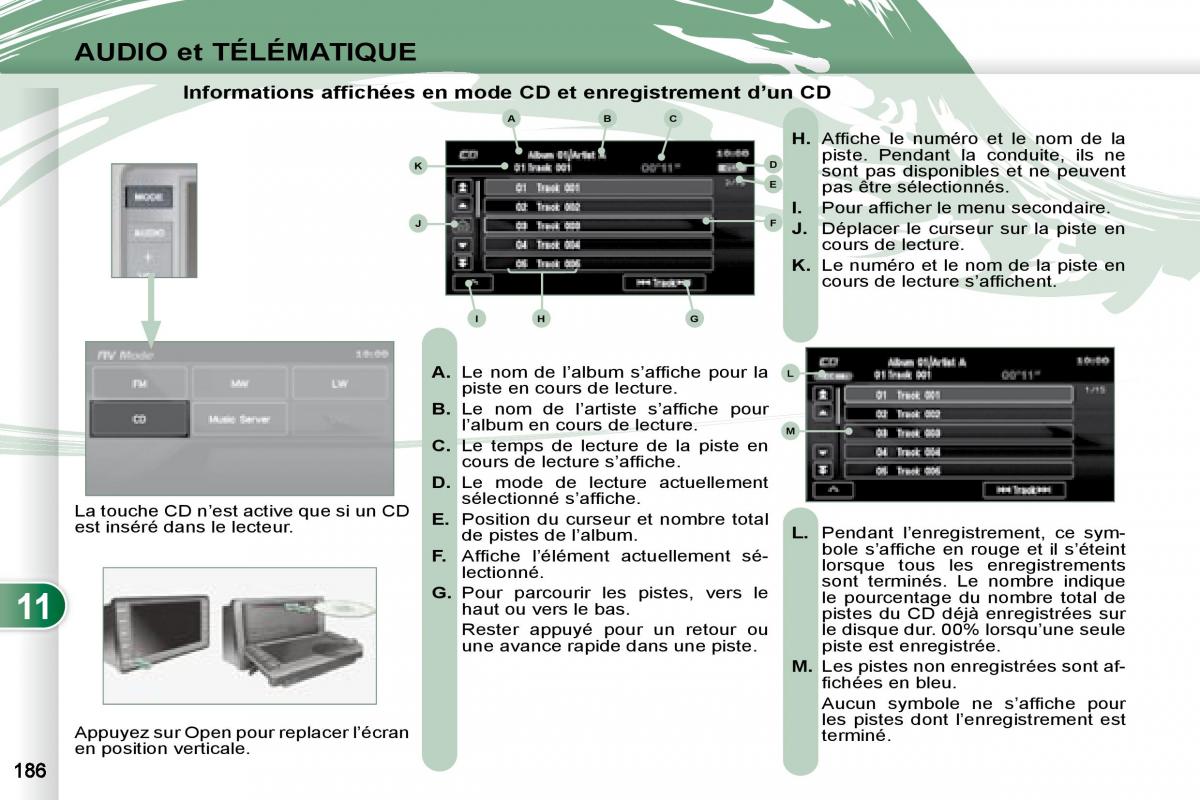 manual Peugeot 4007 manuel du proprietaire / page 185