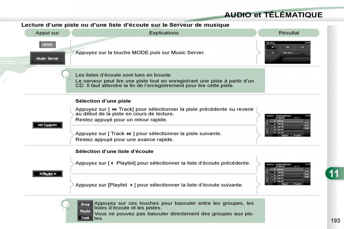 manual Peugeot 4007 manuel du proprietaire / page 192