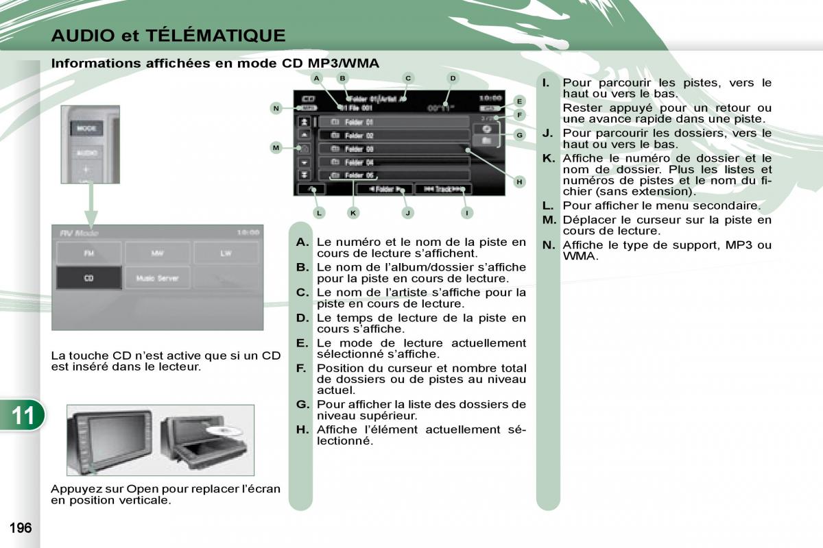 Peugeot 4007 manuel du proprietaire / page 195