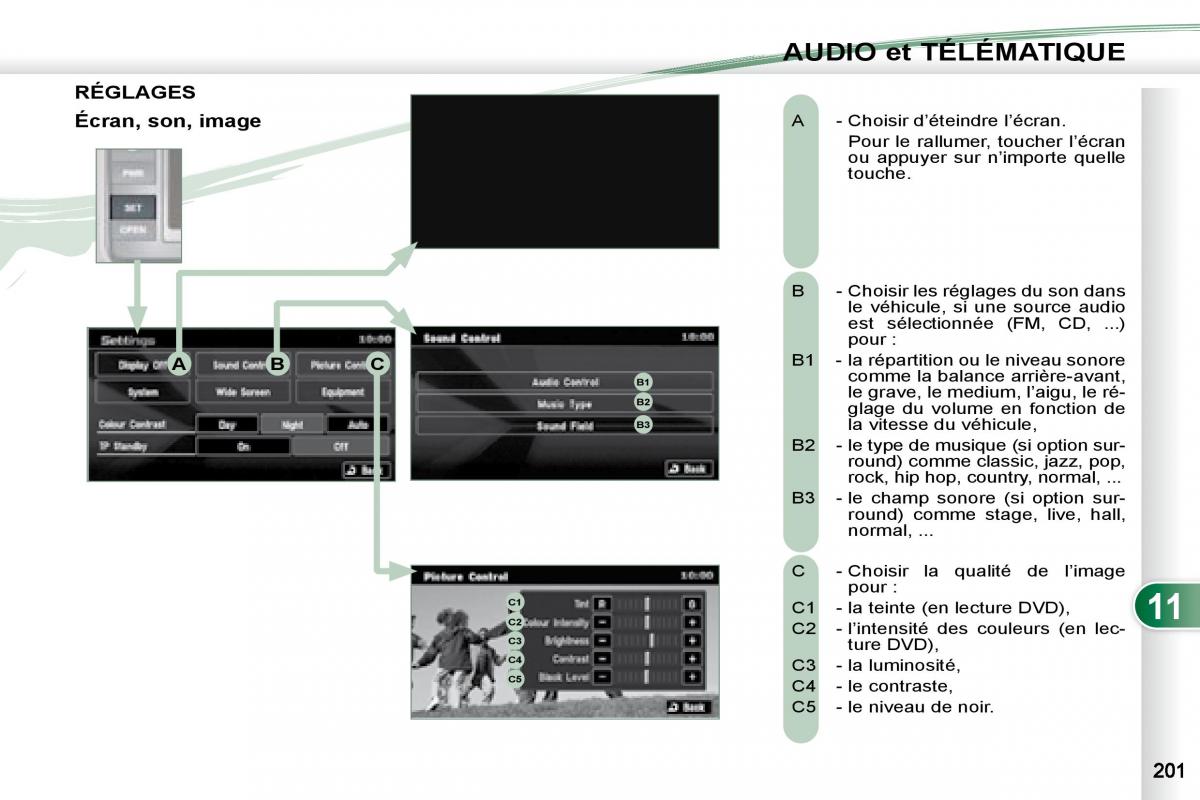 Peugeot 4007 manuel du proprietaire / page 200