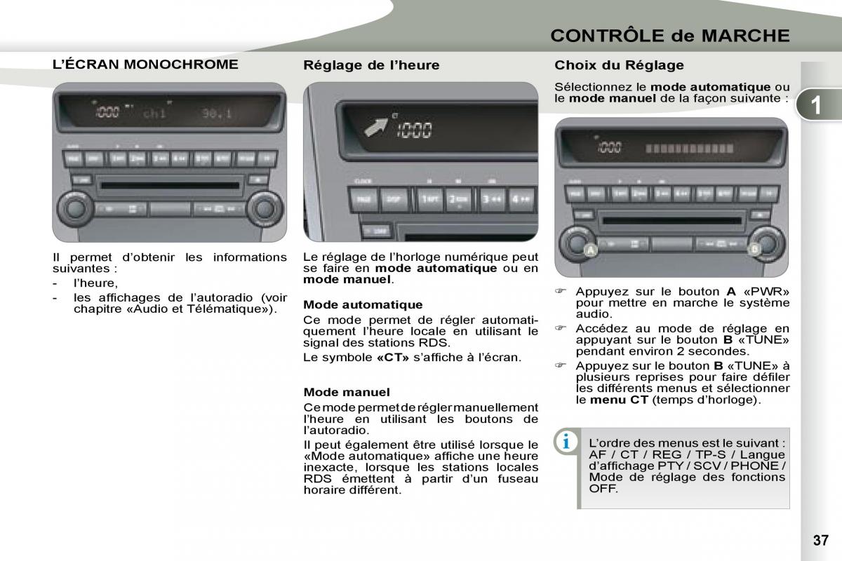 Peugeot 4007 manuel du proprietaire / page 35