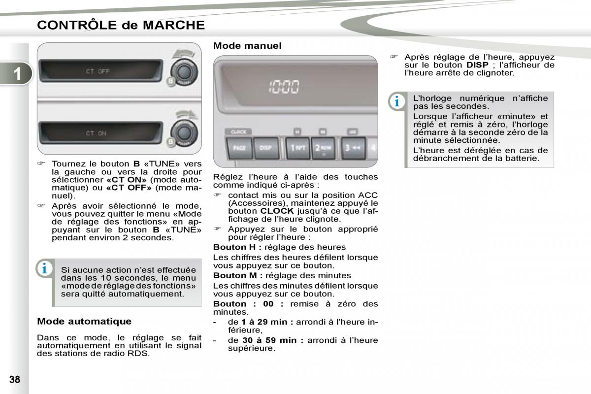 Peugeot 4007 manuel du proprietaire / page 36