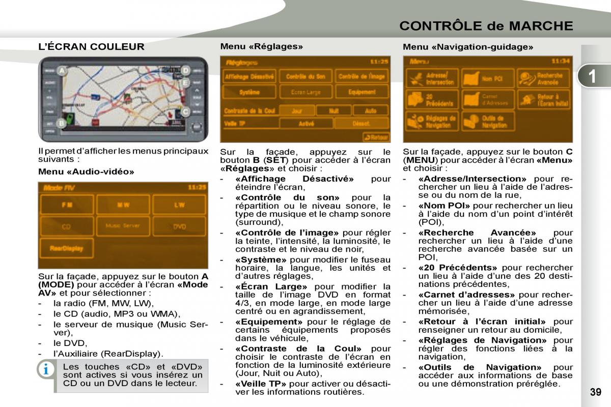 manual Peugeot 4007 manuel du proprietaire / page 37