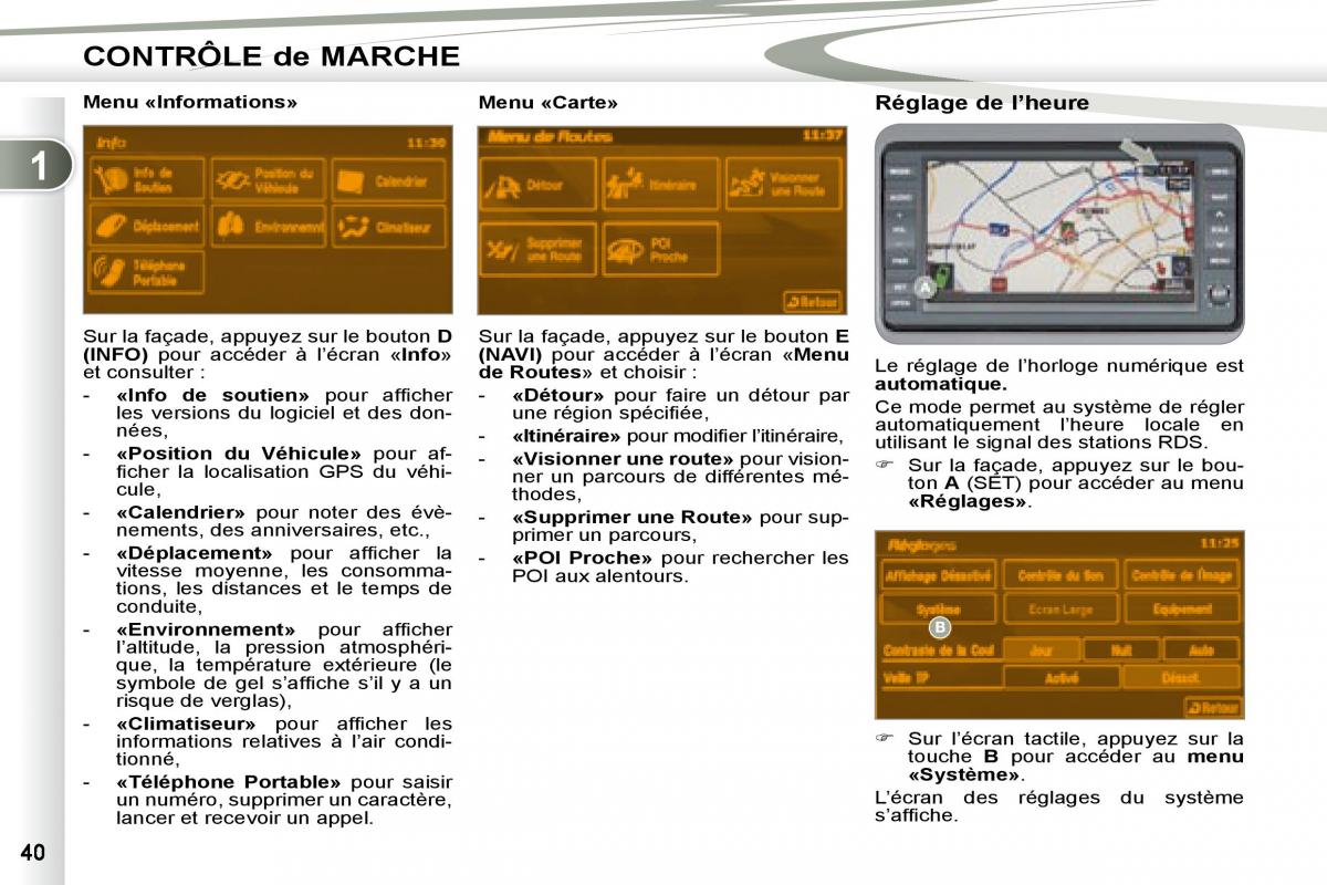 manual Peugeot 4007 manuel du proprietaire / page 38