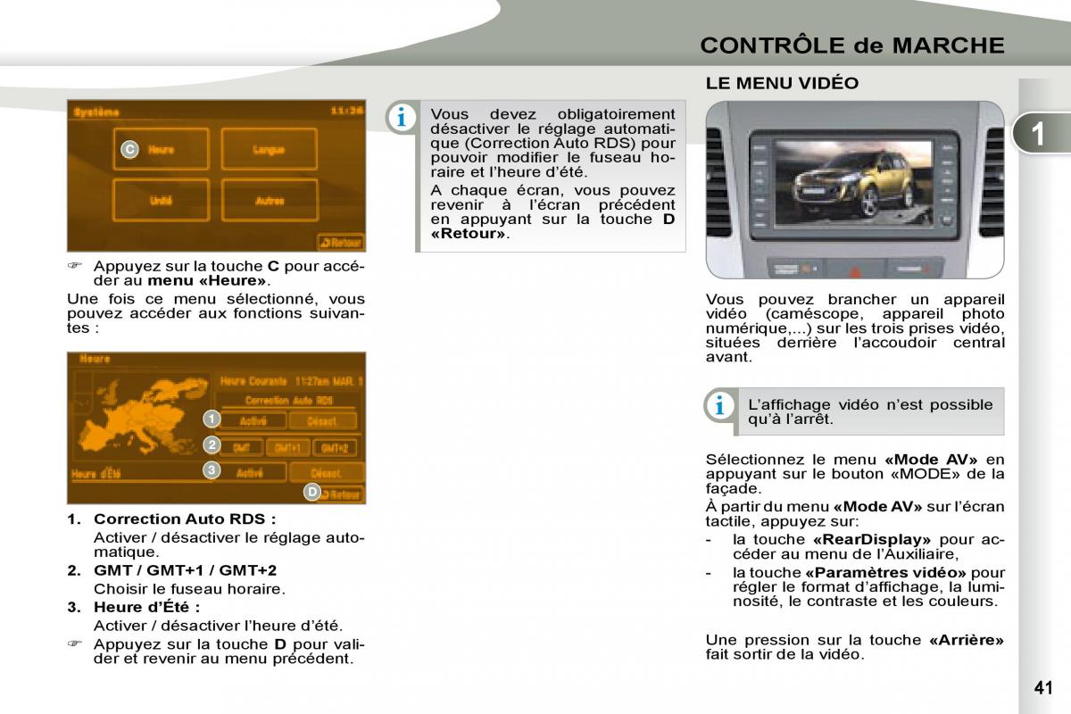 manual Peugeot 4007 manuel du proprietaire / page 40