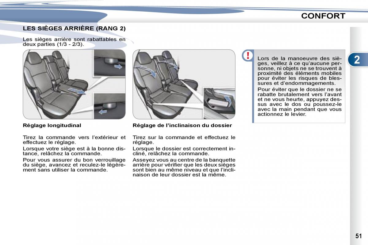 manual Peugeot 4007 manuel du proprietaire / page 50