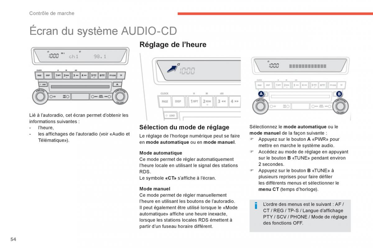 Peugeot 4008 manuel du proprietaire / page 56