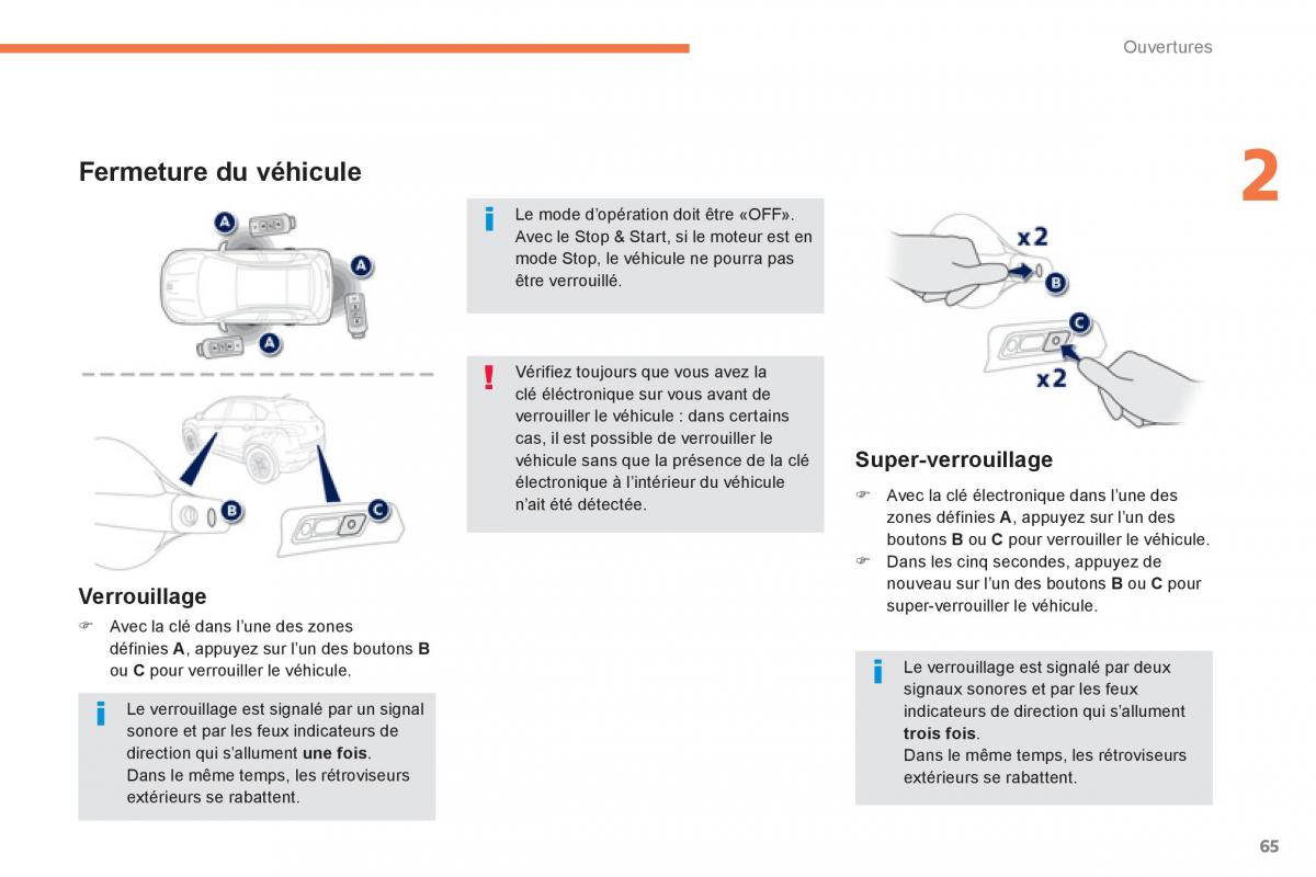 Peugeot 4008 manuel du proprietaire / page 67