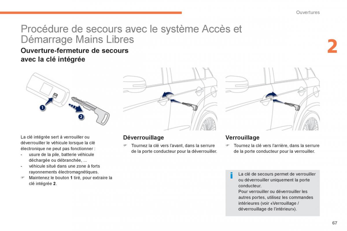 Peugeot 4008 manuel du proprietaire / page 69