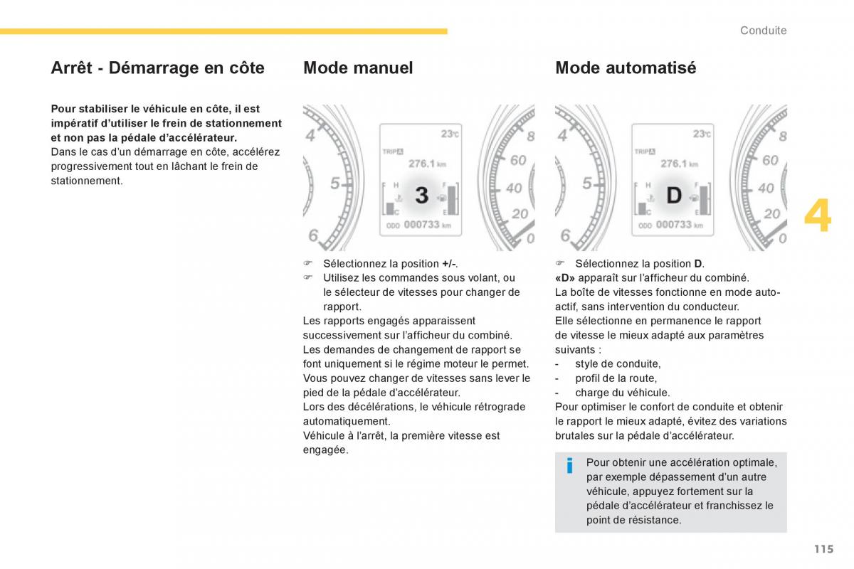 Peugeot 4008 manuel du proprietaire / page 117