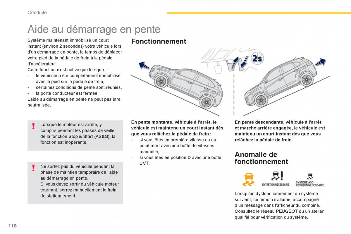 Peugeot 4008 manuel du proprietaire / page 120