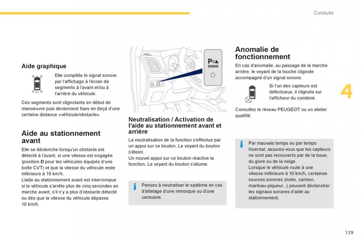 Peugeot 4008 manuel du proprietaire / page 131