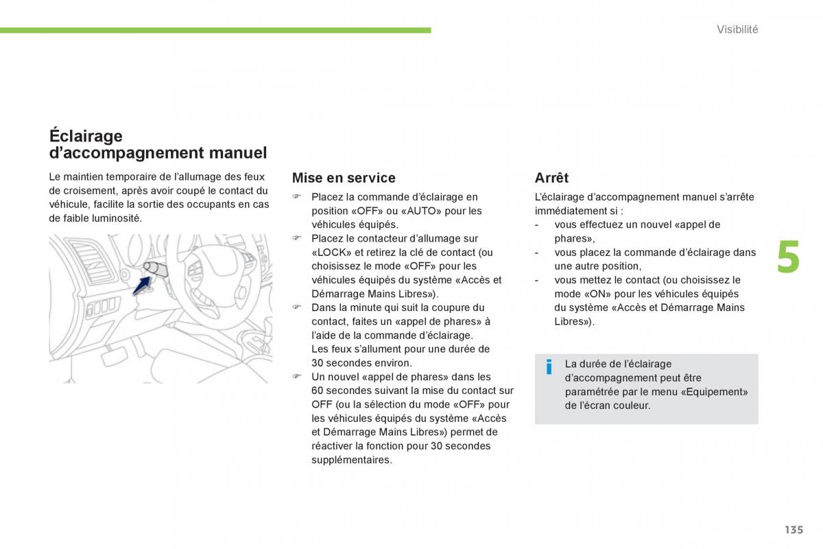 Peugeot 4008 manuel du proprietaire / page 137