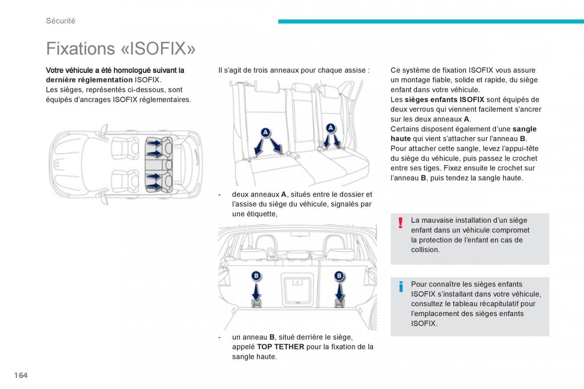 Peugeot 4008 manuel du proprietaire / page 166