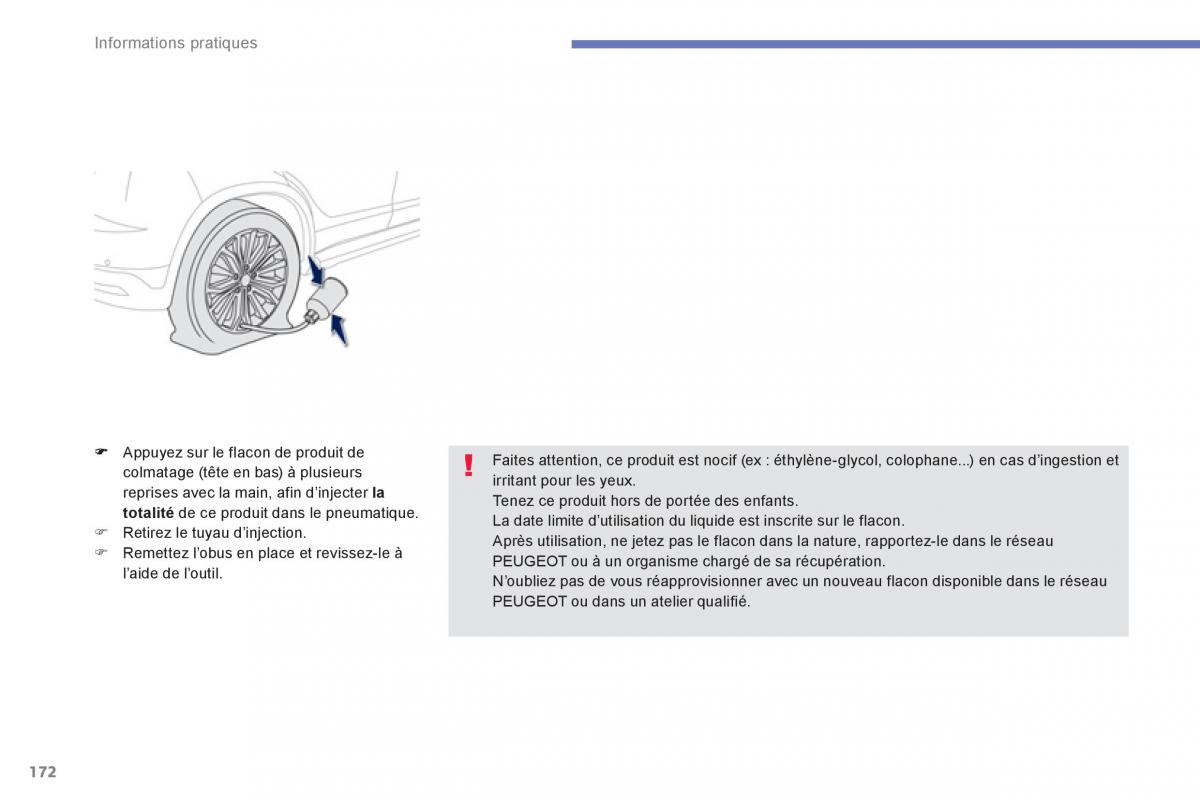 Peugeot 4008 manuel du proprietaire / page 174