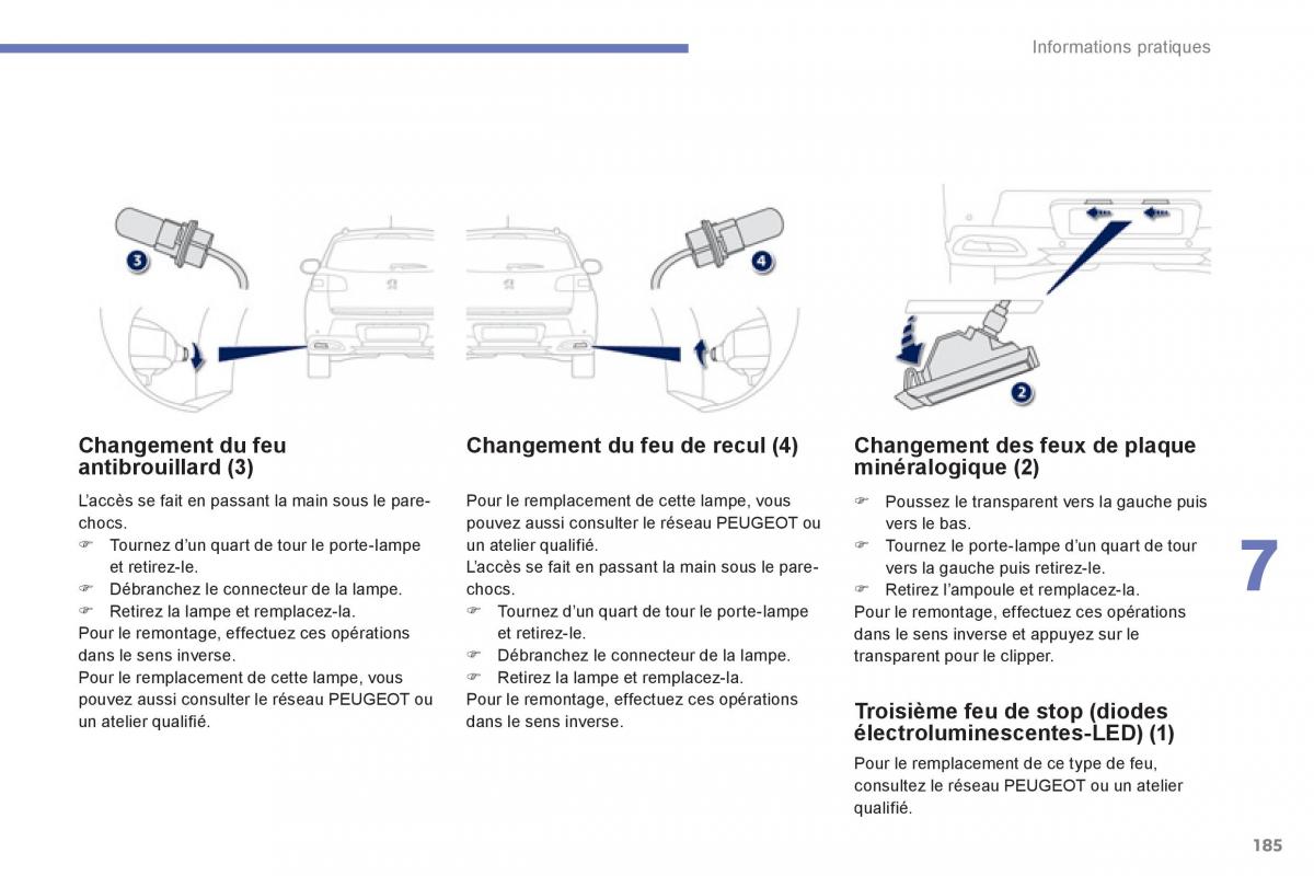 Peugeot 4008 manuel du proprietaire / page 187