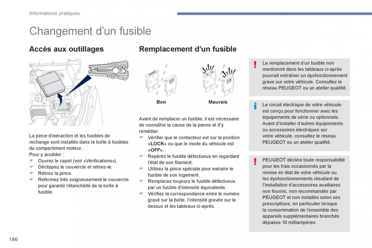 Peugeot 4008 manuel du proprietaire / page 188