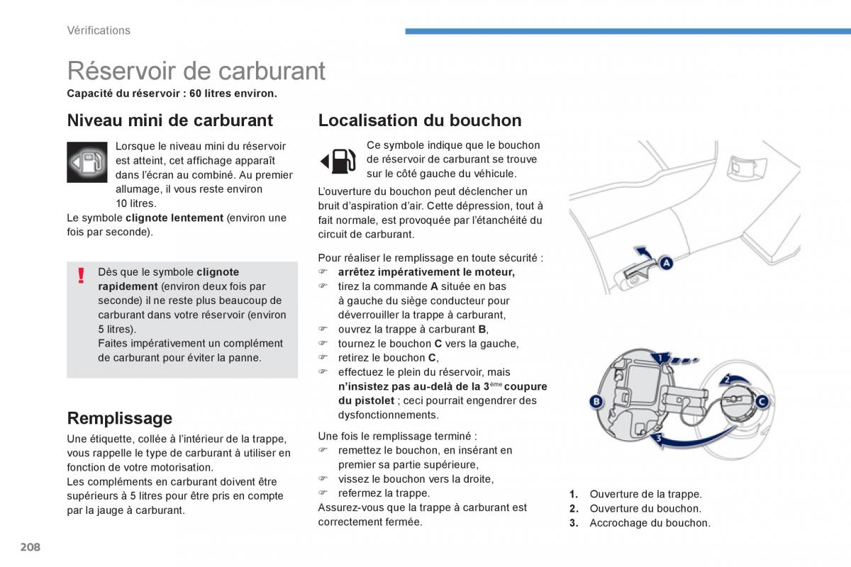 Peugeot 4008 manuel du proprietaire / page 210