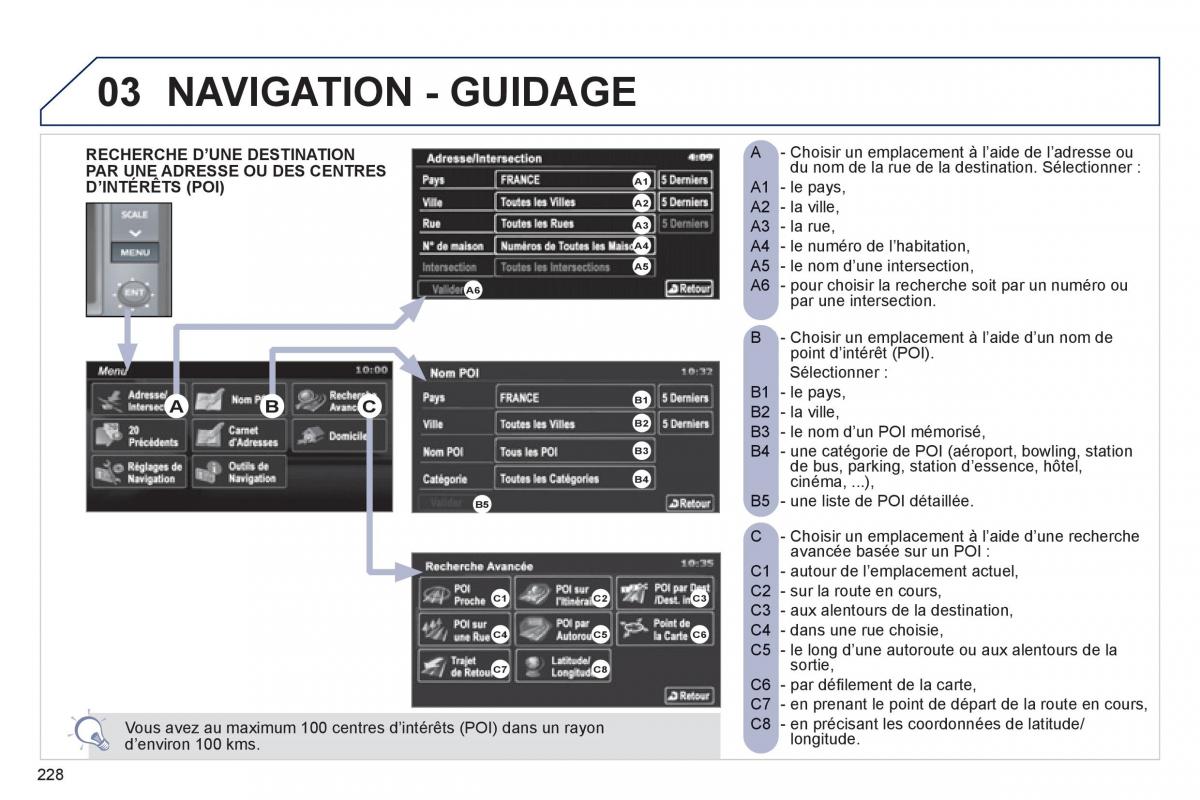 Peugeot 4008 manuel du proprietaire / page 230