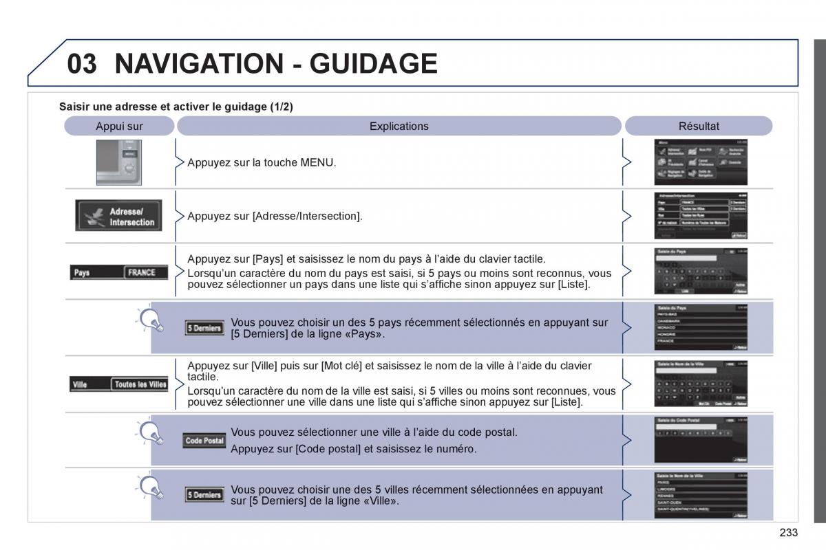 Peugeot 4008 manuel du proprietaire / page 235