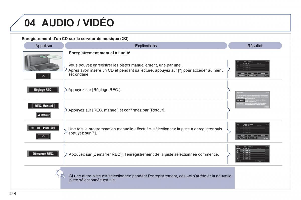 Peugeot 4008 manuel du proprietaire / page 246