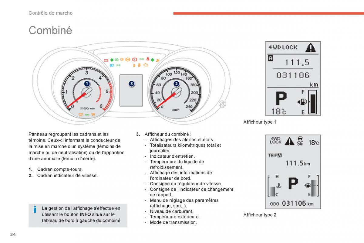 Peugeot 4008 manuel du proprietaire / page 26