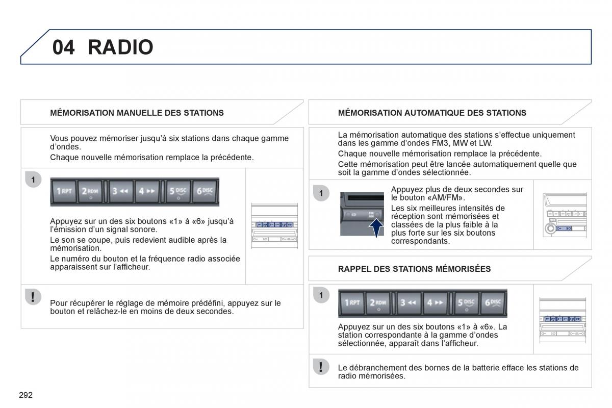 Peugeot 4008 manuel du proprietaire / page 294