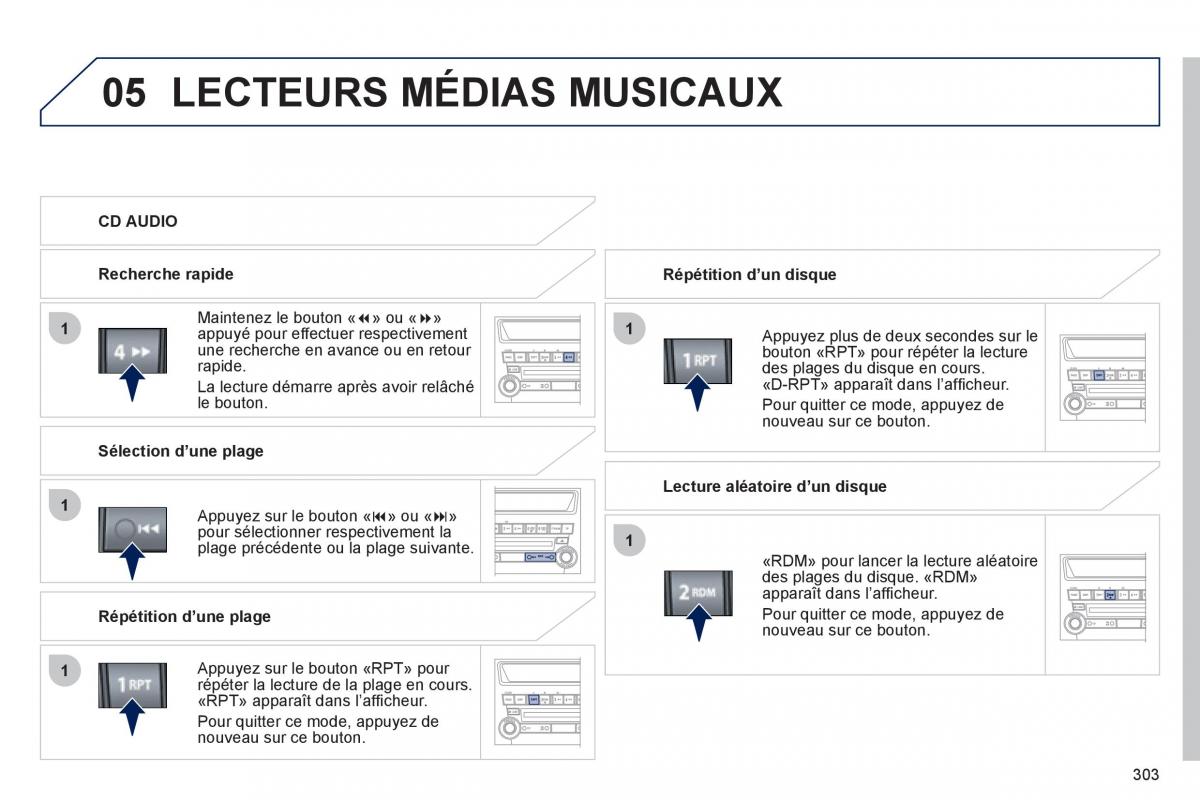 Peugeot 4008 manuel du proprietaire / page 305