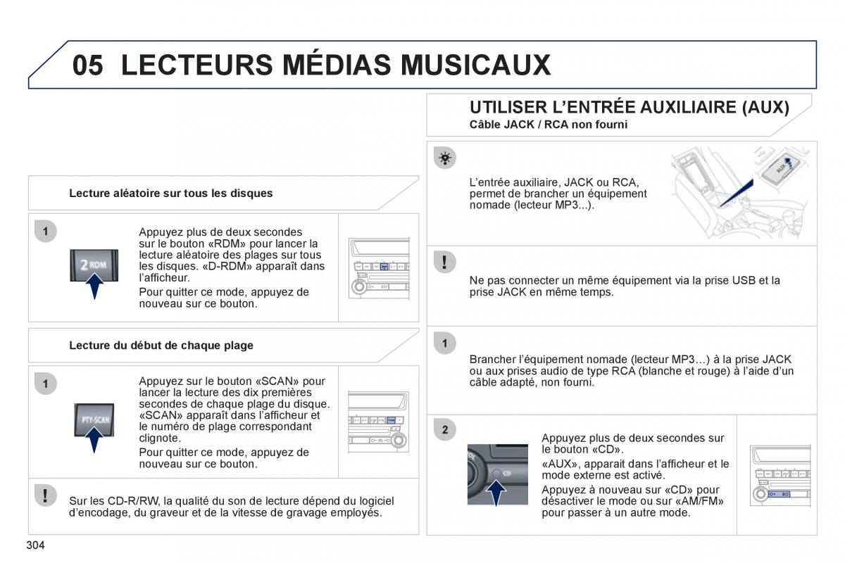 Peugeot 4008 manuel du proprietaire / page 306