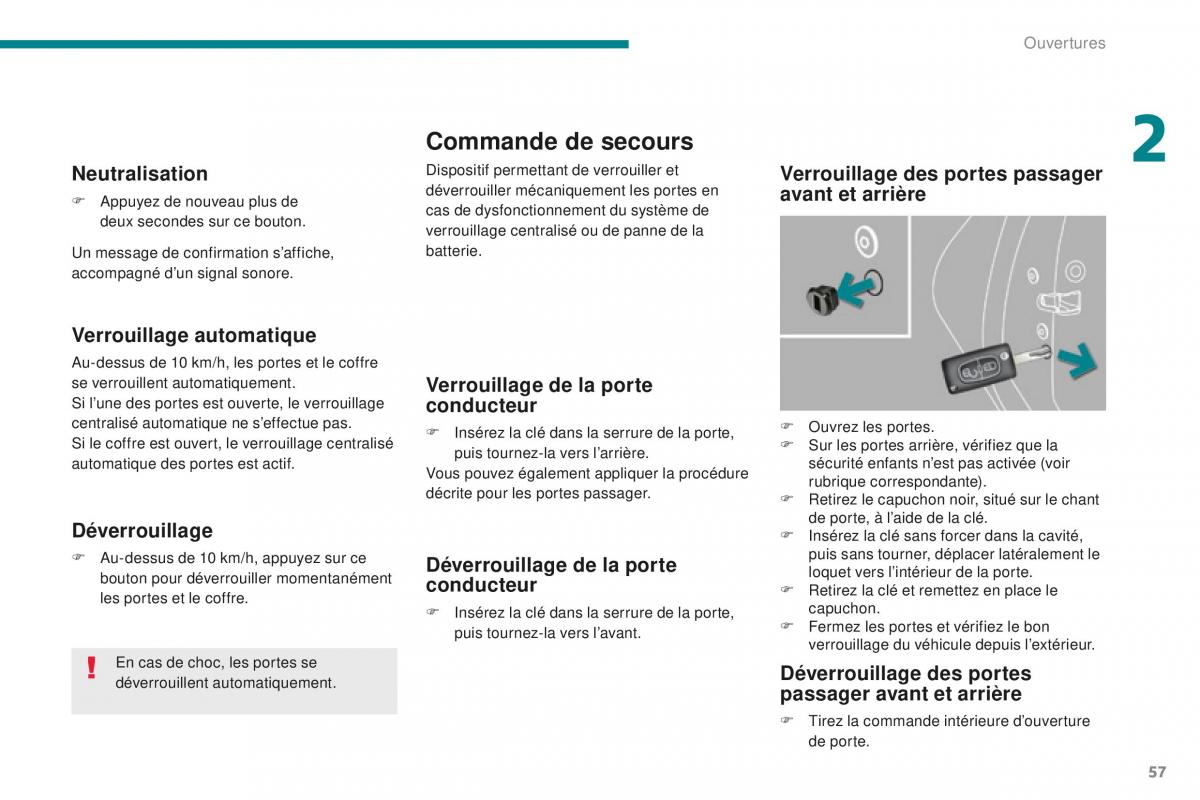 manual Peugeot 5008 FL manuel du proprietaire / page 59