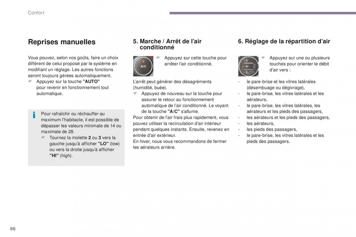 manual Peugeot 5008 FL manuel du proprietaire / page 68