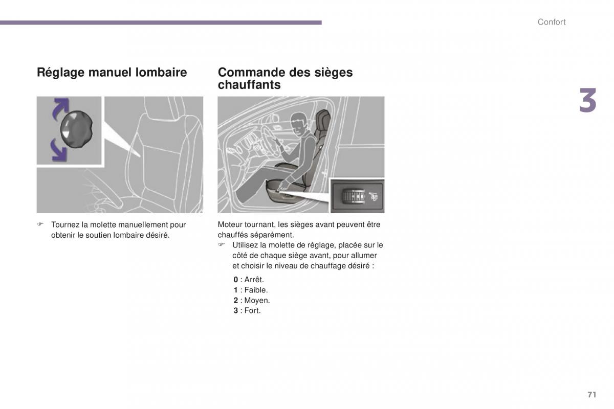 manual Peugeot 5008 FL manuel du proprietaire / page 73