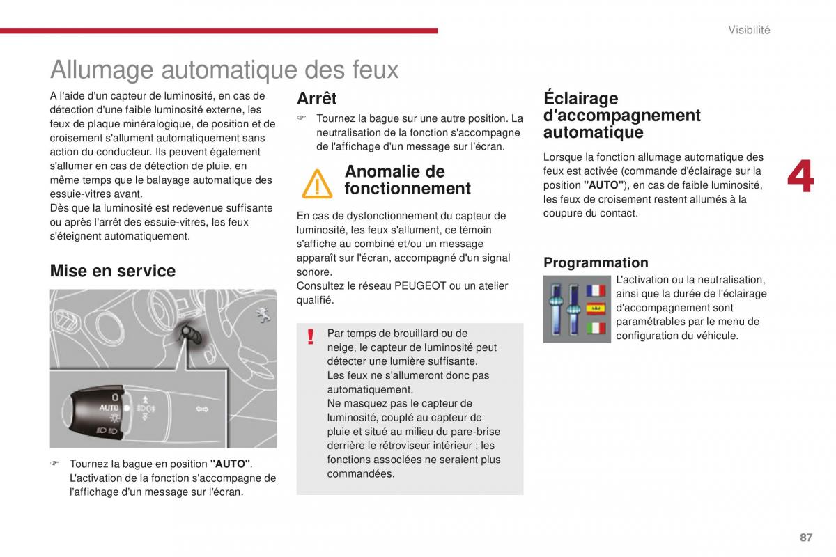 manual Peugeot 5008 FL manuel du proprietaire / page 89