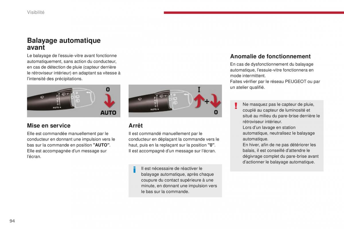 manual Peugeot 5008 FL manuel du proprietaire / page 96