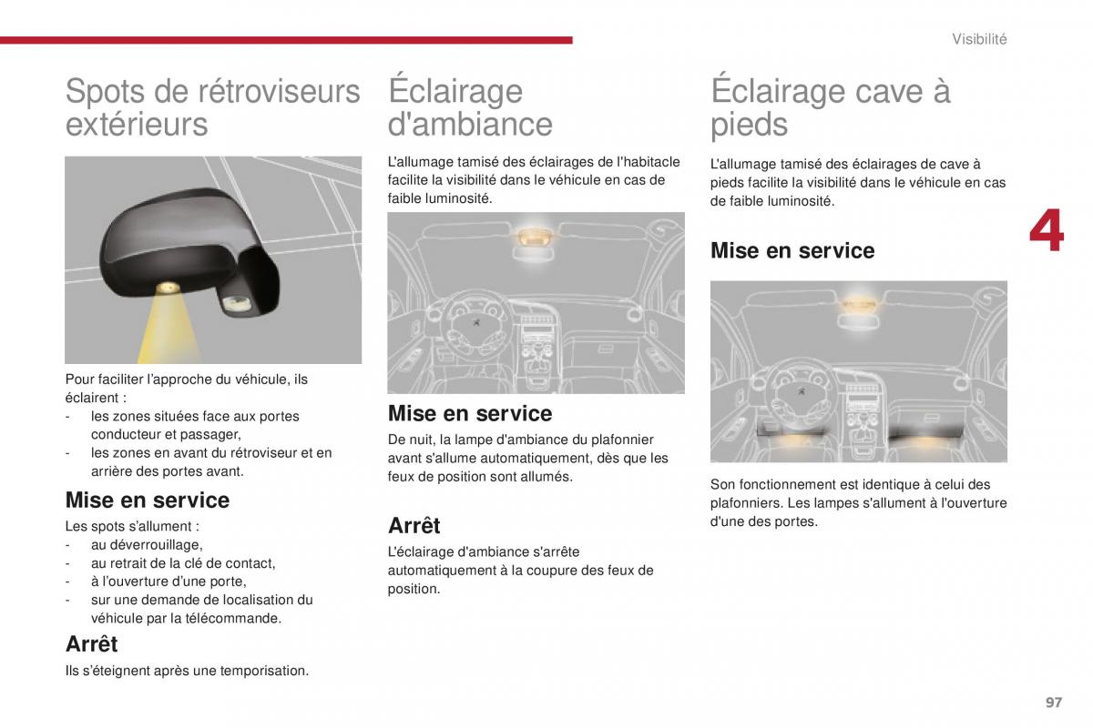 manual Peugeot 5008 FL manuel du proprietaire / page 99