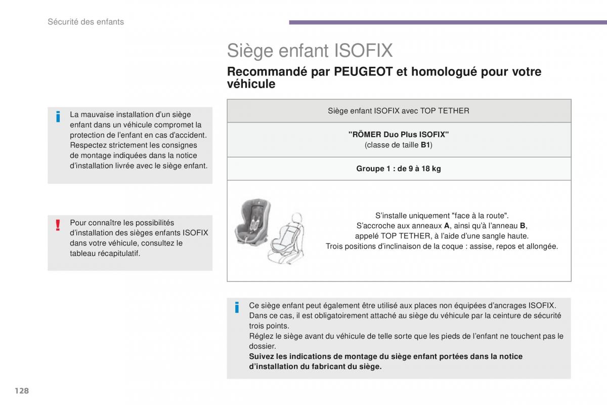 manual Peugeot 5008 FL manuel du proprietaire / page 130