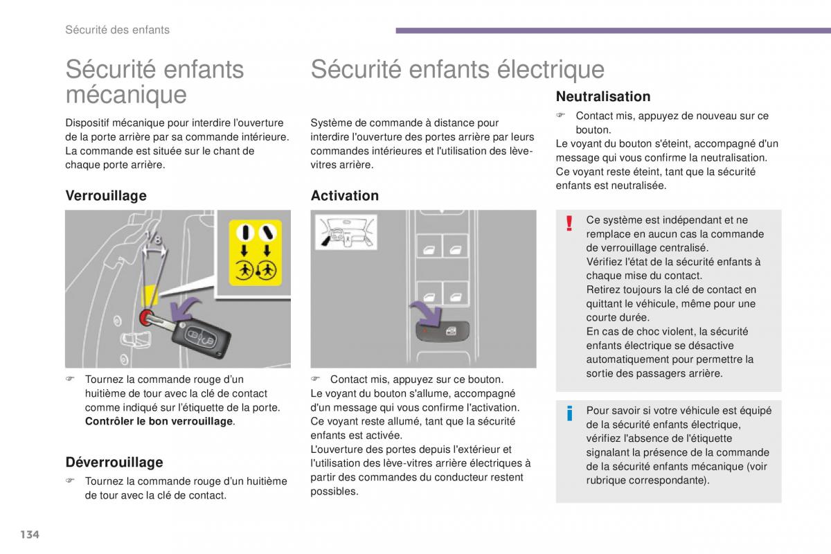 manual Peugeot 5008 FL manuel du proprietaire / page 136