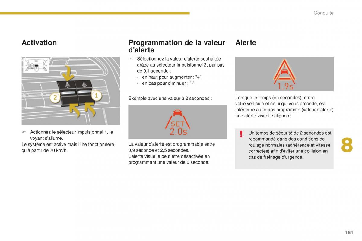 manual Peugeot 5008 FL manuel du proprietaire / page 163