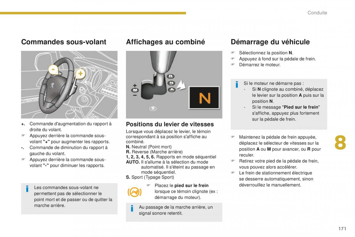 manual Peugeot 5008 FL manuel du proprietaire / page 173